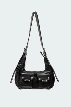 Cargo Faux Leather Bag