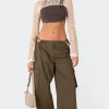 Carlo Low Rise Side Cut Out Cargo Pants