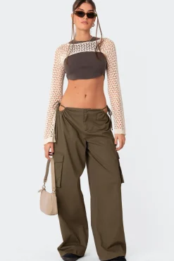 Carlo Low Rise Side Cut Out Cargo Pants