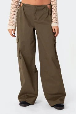Carlo Low Rise Side Cut Out Cargo Pants