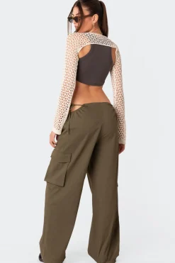 Carlo Low Rise Side Cut Out Cargo Pants