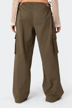 Carlo Low Rise Side Cut Out Cargo Pants