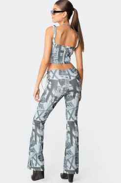 Casper Laced Flared Pants
