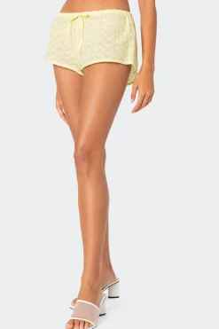 Cayenne Eyelet Micro Shorts