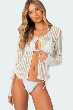Cayla Sheer Knit Cardigan
