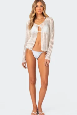 Cayla Sheer Knit Cardigan