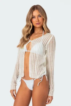 Cayla Sheer Knit Cardigan