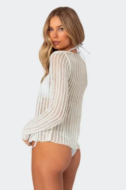 Cayla Sheer Knit Cardigan