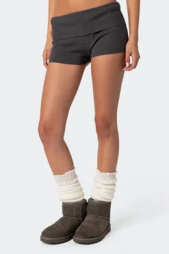 Cecelia Fold Over Knit Shorts