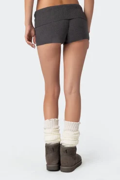Cecelia Fold Over Knit Shorts
