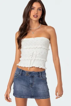 Cecily Strapless Knit Top