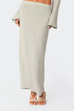 Celeste Low Rise Strap Maxi Skirt