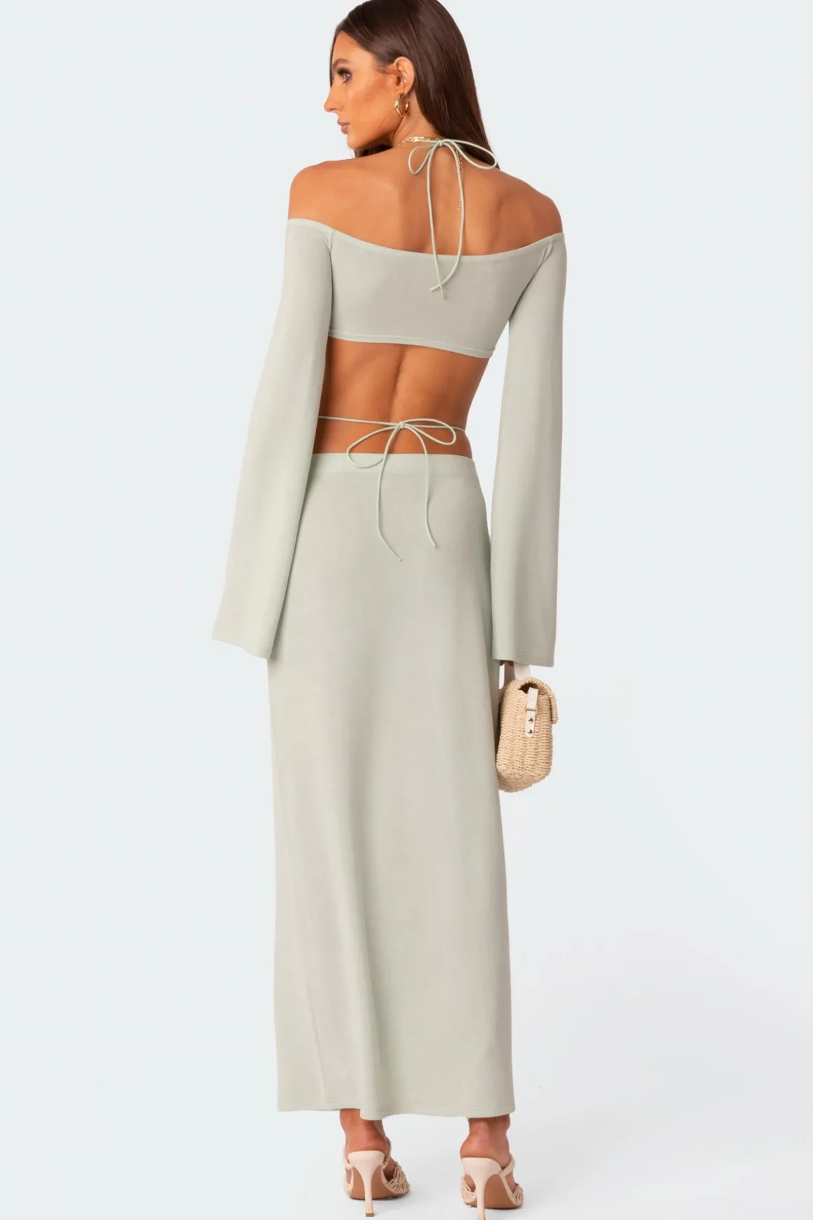 Celeste Low Rise Strap Maxi Skirt