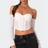 Cella Long Sleeve Mesh Corset
