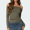 Celly Rolled Off Shoulder Top