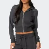 Chandler Waffle Hooded Cardigan