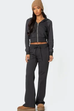 Chandler Waffle Hooded Cardigan