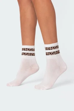 Cheetah Stripe Socks