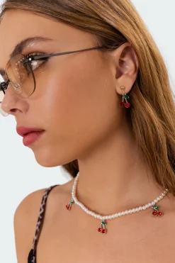 Cherry Drop Earrings
