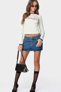 Chiara Denim Micro Skirt