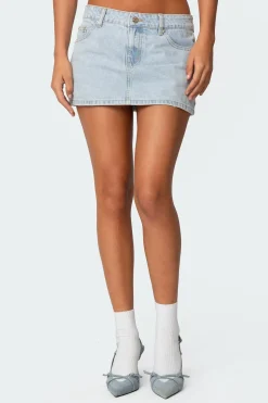 Chiara Denim Micro Skirt