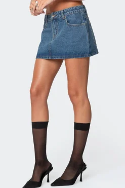 Chiara Denim Micro Skirt