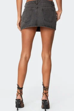 Chiara Denim Micro Skirt