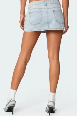 Chiara Denim Micro Skirt