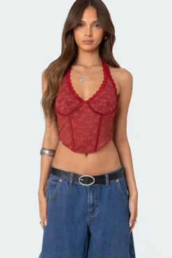 Chica Lace Halter Corset