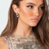 Chunky Droplet Stud Earrings