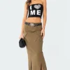 Cierra Low Rise Cargo Maxi Skirt