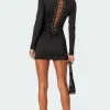 Cindy Lace Up Mini Dress