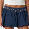 Circle & Bow Chain Belt