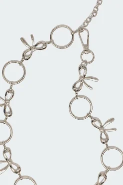 Circle & Bow Chain Belt