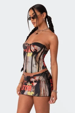 City Girl Printed Corset