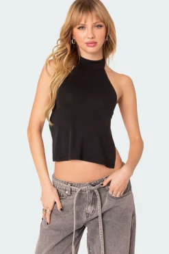 Clara Open Back Halter Top