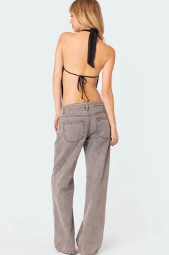 Clara Open Back Halter Top