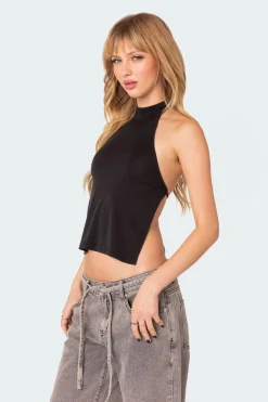 Clara Open Back Halter Top