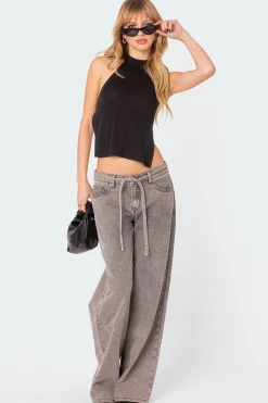 Clara Open Back Halter Top