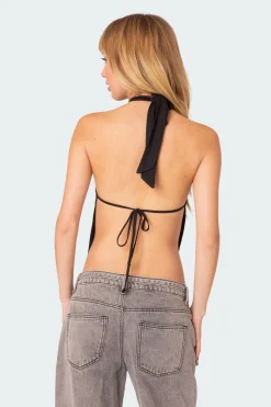 Clara Open Back Halter Top