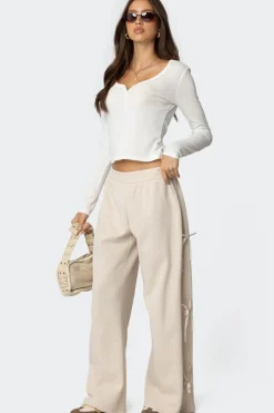 Claudette Baggy Ribbon Sweatpants