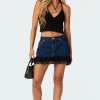 Claudia Lacey Denim Mini Skirt