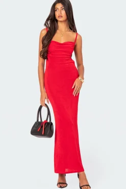 Clea Open Back Maxi Dress