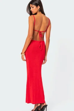 Clea Open Back Maxi Dress