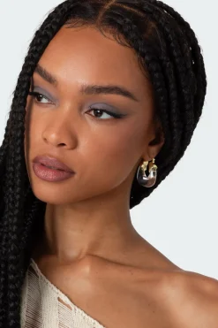 Clearly Hoop Earings