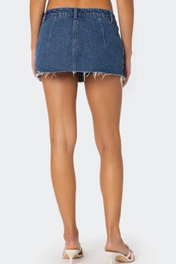 Clementine Low Rise Denim Micro Skort