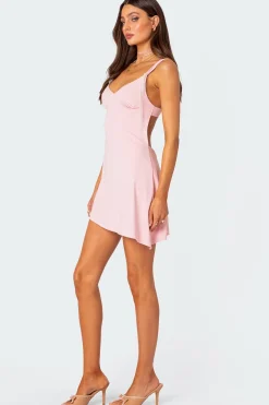 Cleo Open Back Mini Dress