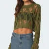 Clover Distressed Sweater