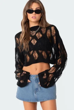 Clover Distressed Sweater