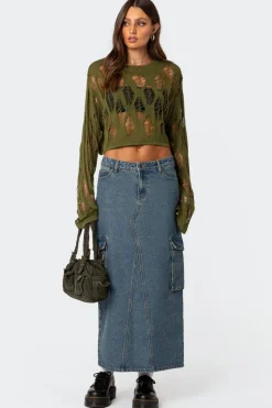 Clover Distressed Sweater